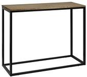 Consola DS MUEBLES iCub (Negro - 35 x 120 x 82 cm - Madera y Metal)