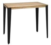 Consola BOX FURNITURE Lunds (Negro - Madera y Acero - 70 x 39 x 110 cm)