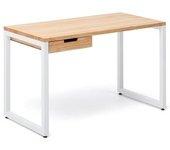 Escritorio BOX FURNITURE Natural Blanco (60x120x73 cm - Madera, Metal)