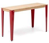 Consola BOX FURNITURE Lunds (Rojo - Madera y Acero - 70 x 39 x 75.5 cm)