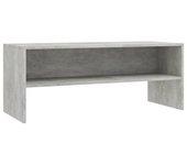 Soporte para TV hormigón gris 100x40x40cm madera multicapa