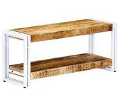 Mueble Para Tv De Madera Maciza De Mango 90x30x40 Cm Vidaxl