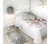 Colcha bouti reversible seahorse a cama 90