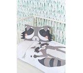 Juego De Funda Nórdica Infantil Mapache - Cama 70x160 (120x180)