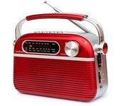 Radio Bluetooth Vintage Rojo Kooltech