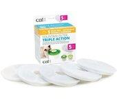 Cat It Pack De 5 Filtros De Triple Acción Para Bebedor - Blanco - Para Gatos