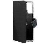 Funda Folio para Samsung Galaxy S22 Ultra CELLY Piel Negro