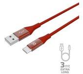 Celly Usbtypeccol3mrd Cable Usb 3 M Usb A Usb C Rojo