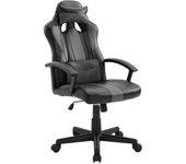 Silla Gaming De Oficina Crash Negra Y Gris