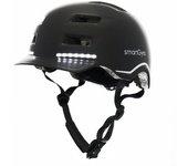 Casco Smart Helmet Max Con Intermitentes Y Leds De Frenado Inteligentes, Tamaño L - Negro