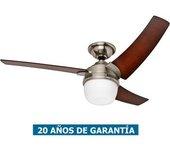 Ventilador De Techo Con Luz Hunter 50611 Eurus Café / Estaño