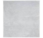 Alfombra de pelo corto suave lavable huarte gris 200x200 cm