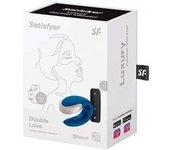 Estimulador SATISFYER Double Love Casais Luxury Azul