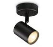 Lámpara De Pared Led Regulable Cct 4.9w Un Foco Wiz Imageo Negro