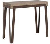 Consola extensible 90x40/196 cm rio small roble natural estructura antracita