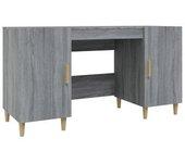 Escritorio Sonoma 140x50x75 cm madera multicapa gris