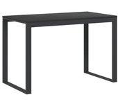 vidaXL Escritorio de ordenador madera contrachapada negro 110x60x73 cm