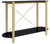 Mesa Consola VIDAXL Negro Madera contrachapada (110x38x75 cm)