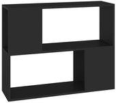 Mueble de TV negro 80x24x63 cm en conglomerado