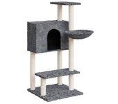 Árbol para gatos con arañazos en sisal gris oscuro 108,5 cm