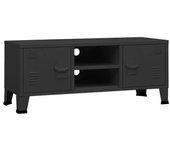 TV cabinet VIDAXL Negro Metal (105x35x42 cm)