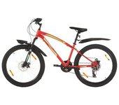 Bicicleta De Montaña 21 Velocidades Rueda 26 Pulgadas 42cm Rojo Vidaxl