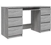 Escritorio VIDAXL Gris Madera contrachapada (140x50x77 cm)