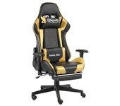 Silla gaming VIDAXL Oro PVC (68x69x133 cm)