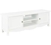 Mueble de TV blanco 120x30x40 cm en madera