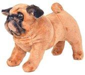 Perro Pug De Peluche De Pie Marrón Claro Xxl Vidaxl