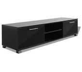 Mueble TV negro brillante 120x40,5x35 cm