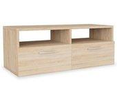 Soporte de TV de madera multicapa 95x35x36 cm Roble