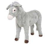 Burro De Peluche De Pie Gris Xxl Vidaxl