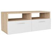 Mueble para TV Madera multicapa 95x35x36cm Roble y blanco