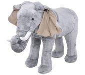 Elefante De Peluche De Pie Gris Xxl Vidaxl