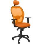 P&C-Silla de Oficina con Cabecero Jorquera P&C ALI308C Naranja