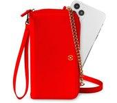 Celly Venere Bolso con Cremallera Rojo para Smartphones hasta 6.5"