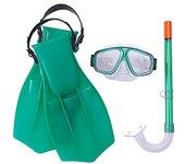 Set Gafas de Buceo + Tubo Snorkel + Aletas Bestway Hydro-Pro Aviator Style