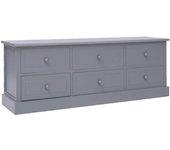 Mueble de TV VIDAXL Gris Madera (108x30x40 cm)