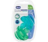 CHICCO Physioforma Soft Chupetes Azul/Verde 6-16M