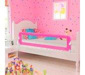 Barrera de seguridad para cama infantil 150x42 cm Rosa