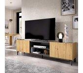 Mueble Bajo De Tv Astral Grafito/Nordic 45,2X160,8X35 Cm