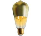 Bombilla Led Cúpula 7Hsevenon E27 6W 600Lm Oro Ø6,4X14 Cm