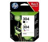 PACK 2 TINTAS CMYK HP 304