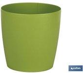 MACETA CAMELIA COLOR VERDE 24.5X23.6CM