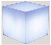 Newgarden Macetero cuadrado con luz y carga solar exterior luz rgb 40x40x36 cm