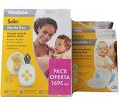 Pack Medela Extractor Solo Hands Free + Purelan + Discos 1 Ud