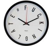 Reloj de pared fisura fuckin late circular blanco 30cm