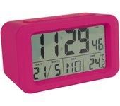 Reloj despertador led rosa