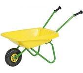 Carrito de Mano ROLLYTOYS con Cubo de Plástico Amarillo y Verde